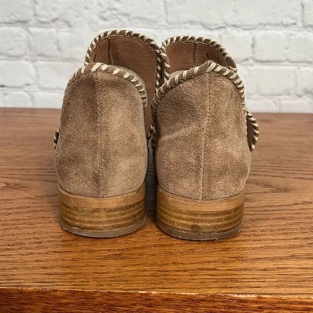 Garnet Hill Women’s EU size 39 Suede Booties Tan